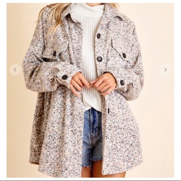 🧡🤍 Fabulous Chic Oversized Boyfriend Jacket! - Picture 4 of 5